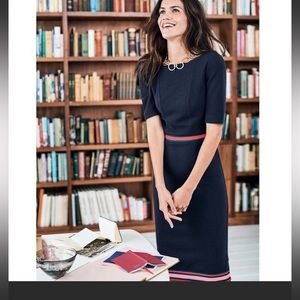 NWT Boden ponte sheath midi dress 2P